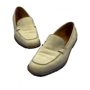 Johnston & Murphy Tan Beige Suede Slip On Loafers